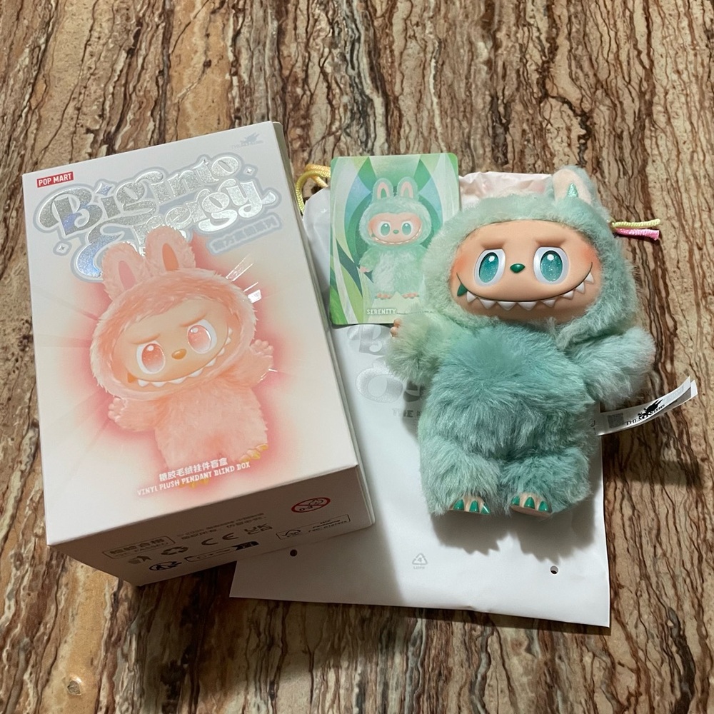 Labubu Serenity Monster Big Energy Cozy Plush Bag Charm Collectible